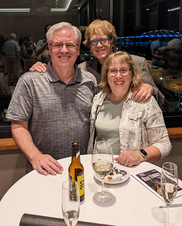 Fans who made the trip to Muscatine for ENCORE FOR MURDER: Mike and Jackie White.