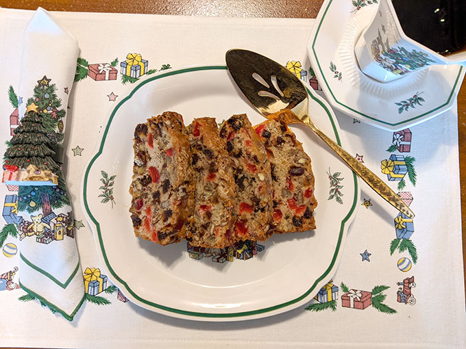 Fruitcake is served – surprisingly delicious!